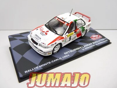 RMIT46 1/43 IXO Rallye Monte Carlo : MITSUBISHI Lancer EVO I 1994 #9 K.Eriksson - Photo 1/4
