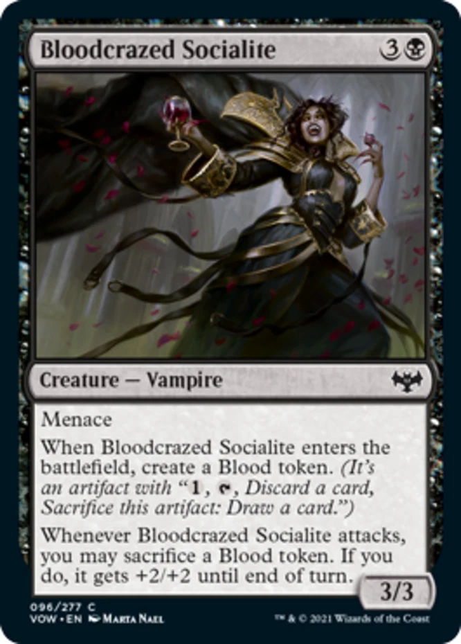 x1 Bloodcrazed Socialite - Innistrad: Crimson Vow - NM - MTG - Image 1 of 1