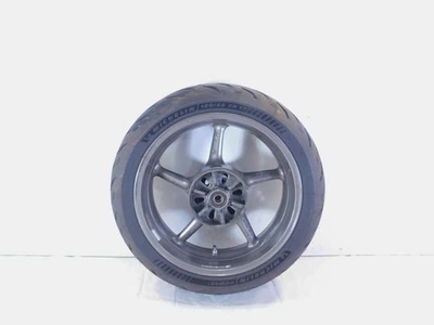 Triumph Street Triple 675 Daytona 675R Gray Cast Rear Wheel Rim w/ Brake Rotor - Image 1 of 4