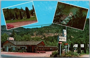 SHADY COVE, Oregon Postcard ROYAL COACHMAN MOTEL Roadside c1960s - Picture 1 of 2