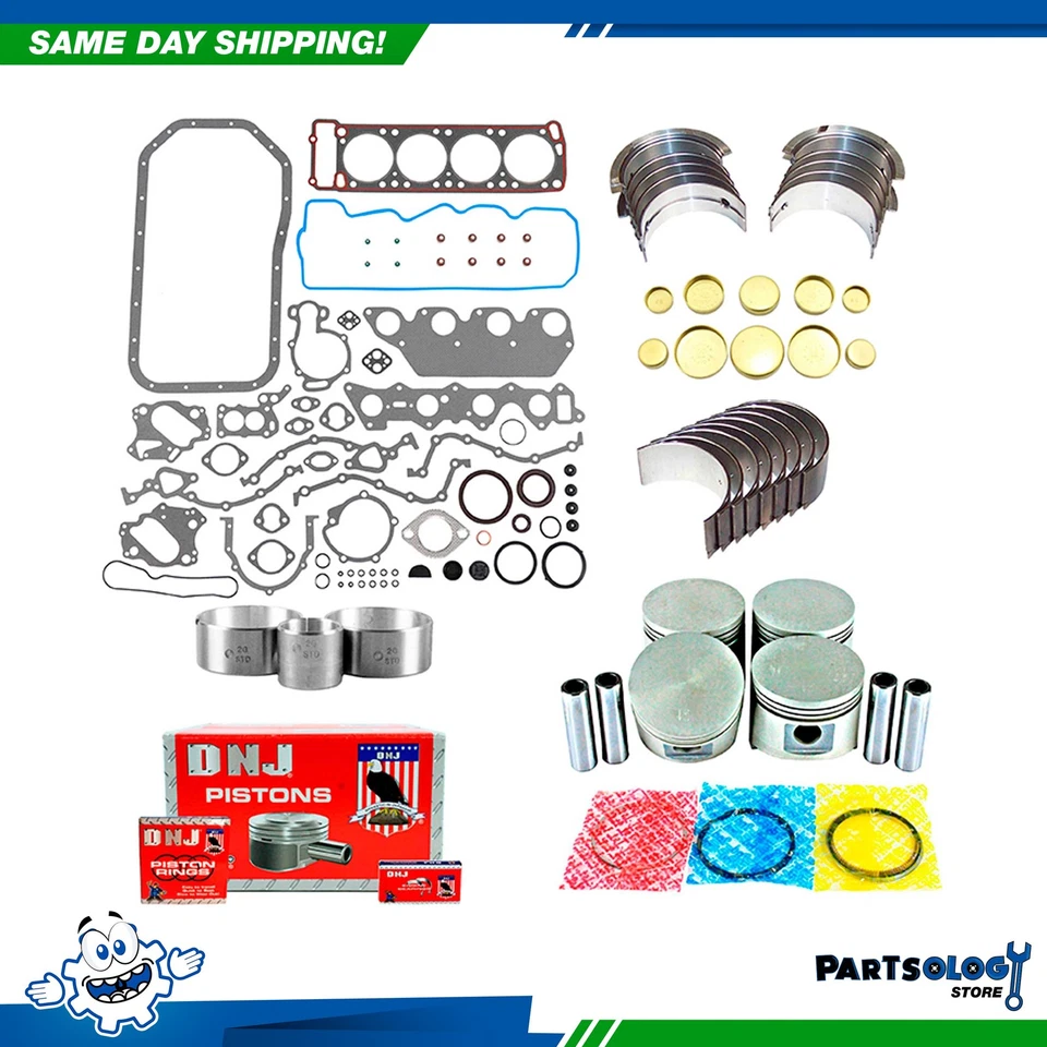 Kit de reconstrucción de motor DNJ EK101 para 84-89 Chrysler Dodge 600 Aries 2,6 L L4 SOHC 8v Foto 1 de 4
