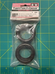 Tamiya TamTech Slick Reifen Paar HA / Rear für GT-01 40144 unbespielt RAR OVP - Bild 1 von 5