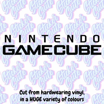 Nintendo Gamecube Text Decal - Choose Your Size and Colour! - Image 1 of 4