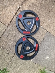 Pair Of 20kg Olympic Weight Plates. Gym, Weightlifting, Crossfit - Picture 1 of 6
