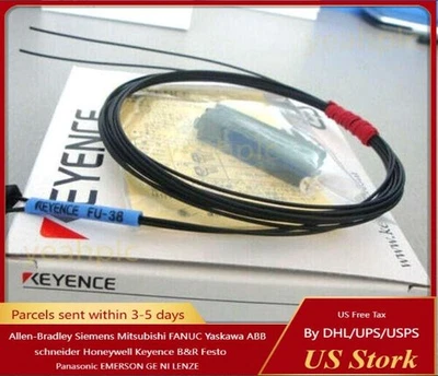 KEYENCE FU-38 Fiber Optic Sensor NewKD  US Free TAX - Image 1 of 4