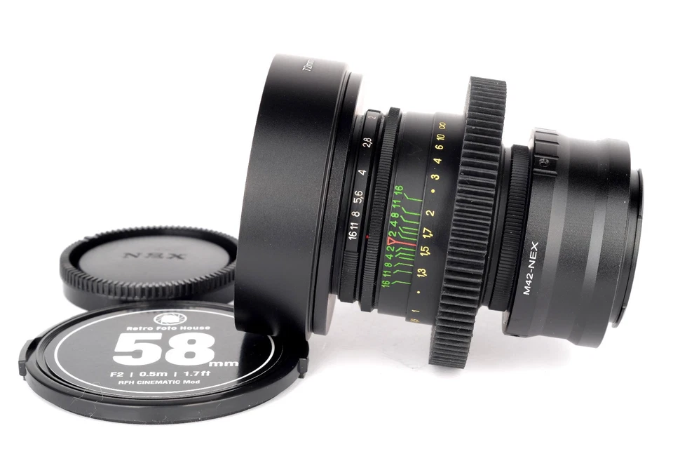 HELIOS 44-2 2/58mm lens Sony E mount  *TUNED FOR FILMMAKERS!* *SERVICED* - Image 1 of 4