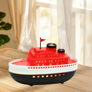 Ship Model Essential Oil Diffuser Flame Air Humidifier Quiet Compact Decorative - Picture 1 of 7