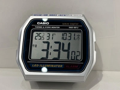 NEW CASIO WAVE CEPTOR A158WA electric wave alarm clock DQD-851J-8JF Japan - Image 1 of 4