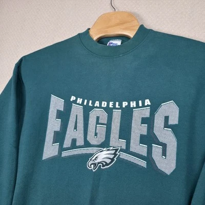 Sudadera De Colección Philadelphia Eagles Pro Player 1996 Cuello Redondo Talla 2XL Verde  Foto 1 de 4