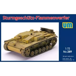 Sturmgeschutz Flammenwerfer UNIMODELS UM 289 Plastik Maßstab Modellbausatz Maßstab 1:72 - Bild 1 von 24