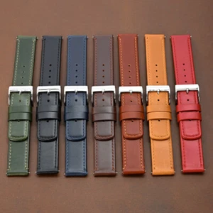 Vegetable Tanned Vintage Leather Watch Strap Band 22MM Universal Strap - Picture 1 of 21