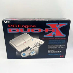 PC Engine Duo-RX Boxed Console Set Super CD-Rom2 witu Controller Cables Tested - Picture 1 of 17