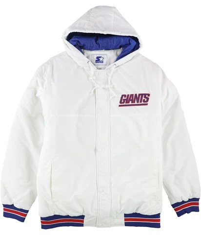 STARTER Mens New York Giants Jacket, White, Large Cover