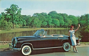 Postal convertible de dos puertas para Mercedes Benz 550 S negra - Imagen 1 de 2