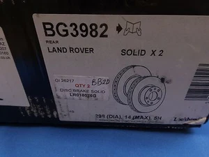 Discos de freno Delphi BG3982 para Landrover - Imagen 1 de 1