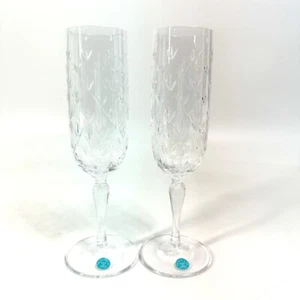 TIFFANY&Co. Champagne glasses set for 2 people, pair Atlas Pilsner Tableware - Picture 1 of 11