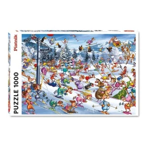 Christmas Skiing 1000 Piece Jigsaw Puzzle Piatnik New - Picture 1 of 2