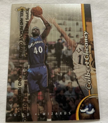 Calbert Cheaney #52 w/Protector Topps Finest NBA Wizards - Image 1 of 2