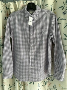 CREWCUTS Size 12 Gingham Dress Shirt Purple Button Down Top Boys NWT - Picture 1 of 7