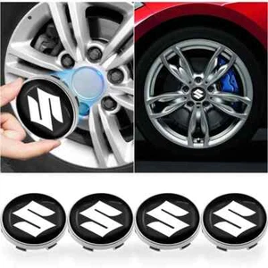 4Pc 56/60MM Car Wheel Center Hub Caps Protector Badge Car Accessories For Suzuki - Foto 1 di 28