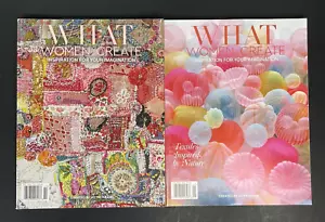 What Women Create Magazine Lot (2) Issues Winter 2021 Spring 2022 Inspiration - Foto 1 di 3