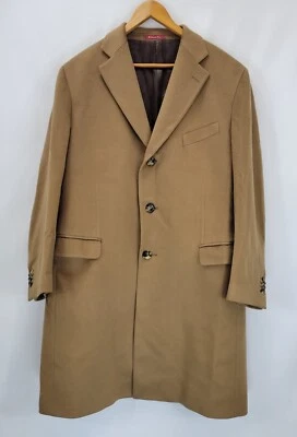 Abrigo largo de lana y cachemir Sartoria Rossi & Loro Piana para hombre 54 marrón claro Foto 1 de 4