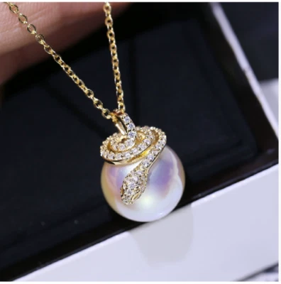 NUEVO LO ÚLTIMO AAAAA 10-11MM MAR DEL SUR GENUINO BLANCO PERLA COLGANTE COLLAR 925S Foto 1 de 4