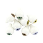 4Pair Hollow Half Round Acrylic Doll Eyes Eyeballs For Doll Making 16mm Iris