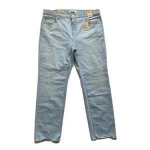 NEW Levi's 724 Jeans Womens 16W Acid Wash Plus Size High Rise Straight Stretch - Picture 1 of 12
