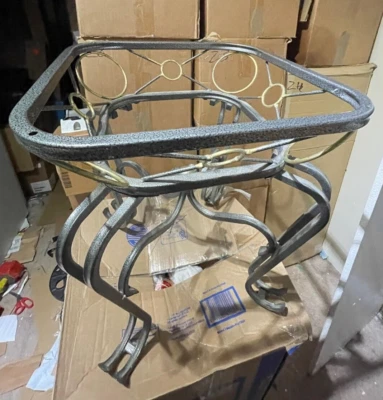 15"x 15"x20"H NO GLASS Side Table Metal  Sofa End Table Indoor Accent Coffee(A) - Image 1 of 4