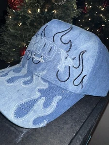 “LA Denim” Blue Flames Dandy Hat Hats - SOLD OUT!!! IN HAND READY TO SHIP! - Picture 1 of 2