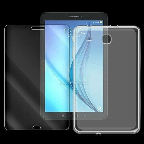 Tempered Glass Screen Protector + TPU Case for Samsung Galaxy Tab E 8.0 SM-T378V - Image 1 of 1