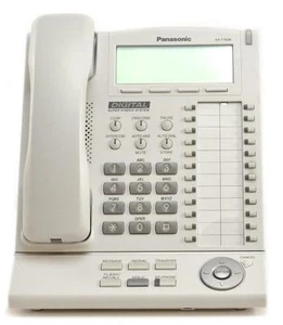 Panasonic KX-T7636 telefono altoparlante grande display retroilluminato completamente ricondizionato (bianco) - Foto 1 di 1