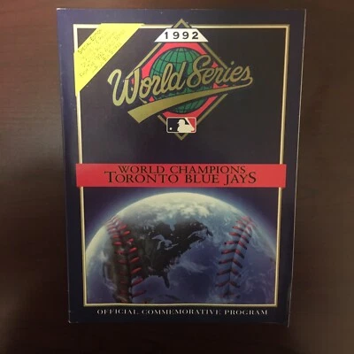 1992 Toronto Blue Jays Official MLB World Series Commemorative Program - Image 1 of 4