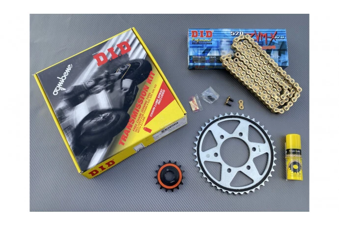 Chain kit DID SUZUKI GS 500 1996-2003 16*39 520 VX2 GOLD&BLACK 110 Links - Изображение 1 из 1