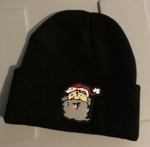 NUEVO SIN ETIQUETAS - Pandilla de payaso loco - Gorro de punto negro de Santa Gorro / mercancía oficial - Imagen 1 de 2