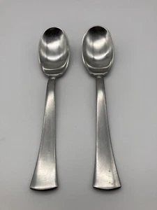 Lotto di 2 cucchiai da tavola Dansk SET zuppa acciaio inox 7-1/2" cucchiaio - Foto 1 di 3
