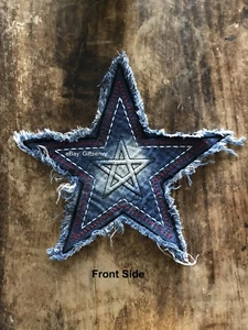 10 X 10 Sew-On Denim Appliqué Accessory Patch - STAR - Picture 1 of 5
