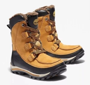 New Timberland Chillberg Waterproof Mid Boot Wheat Nubuck Size Kids 5 - Picture 1 of 9