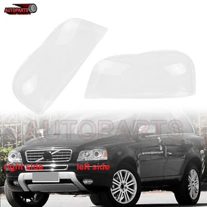 Para Volvo XC90 2006-14 Faro delantero conductor pasajero Pantalla Len Cubierta - Imagen 1 de 6