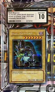 Yu-Gi-Oh! Dark Magician PCY-004 Edición Limitada Secreto Raro - CGC 10 Gemas Como Nuevo - Imagen 1 de 2