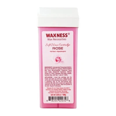 Waxness Wax Necessities Rose Soft Wax Cartridge 3.38 oz 100g