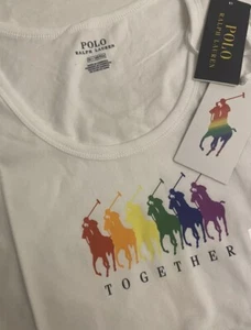 Ralph Lauren Limited Edition Pride Unisex Sleeveless Top Size M BNWT - Picture 1 of 5