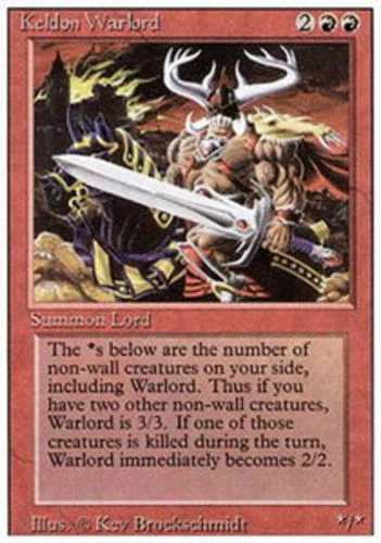 Keldon Warlord ~ Lightly Played 3rd Edition Revised MTG Magic UltimateMTG Red Ca - Image 1 of 1