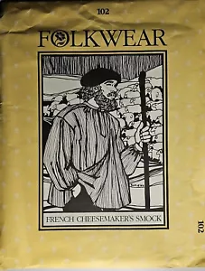 Folkwear Französischer Käsemacher Kittel 102 Herren/Damen Vintage 1982 unbenutzt - F3 - Bild 1 von 4