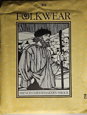 Folkwear French Cheese makers Smock 102 Men/Women VINTAGE 1982 Unused-F3  - Image 1 of 4