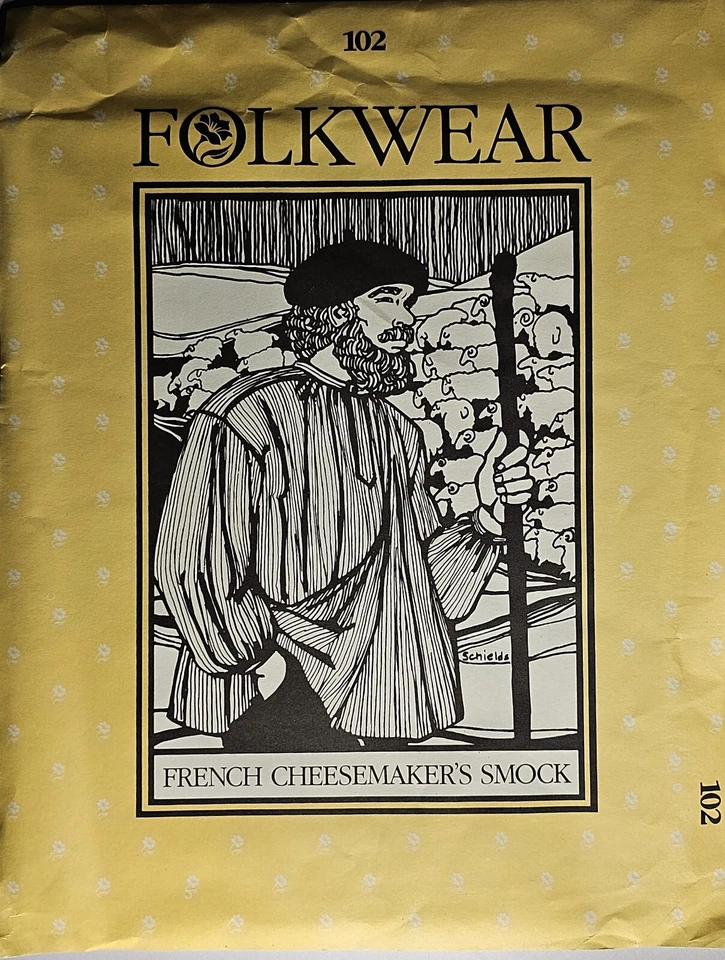 Folkwear French Cheese makers Smock 102 Men/Women VINTAGE 1982 Unused-F3  - Image 1 of 4