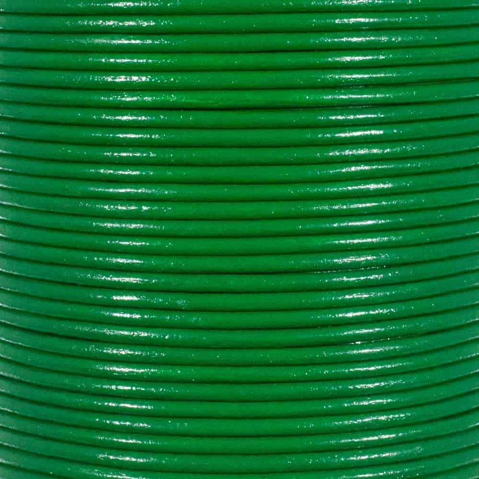 Craft County 1,5 мм и 2 мм круглый кожаный шнур — 10 ярдов — различные цвета — рукоделие - Изображение 1 из 1