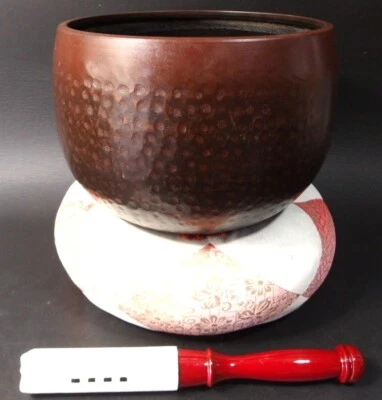 or2573 JAPANESE BUDDHIST SINGING BOWL ORIN GONG 22.3 cm / 8.8 inch Width VINTAGE - Image 1 of 4