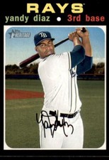 2020 Heritage High Number Base #554 Yandy Diaz - Tampa Bay Rays